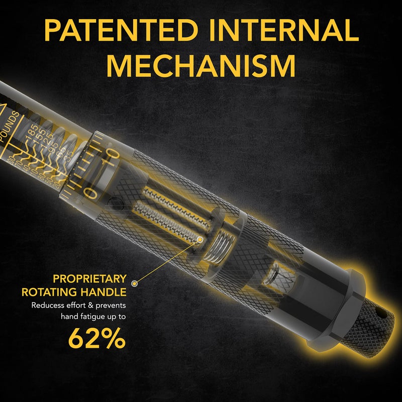 LEXIVON Inch Pound Torque Wrench 1/4-Inch Drive | 20~200 in-lb/2.26~22.6 Nm (LX-181) - Image 4
